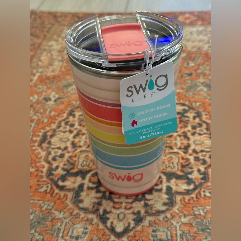 Swig Life 24oz Tumbler/Insulated Party Cup in Good Vibrations & Comes with Tags - Picture 3 of 12